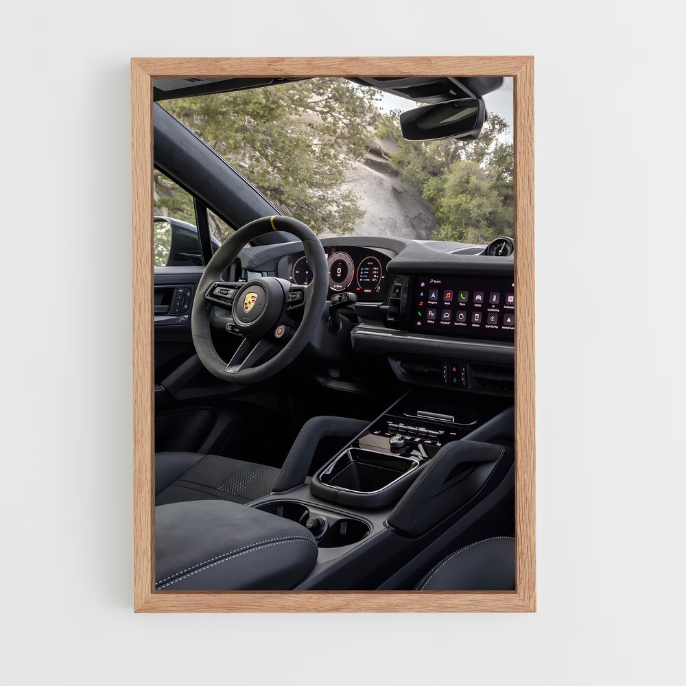 Poster Intérieur Cayenne Turbo GT – affiche Porsche (vue 4)